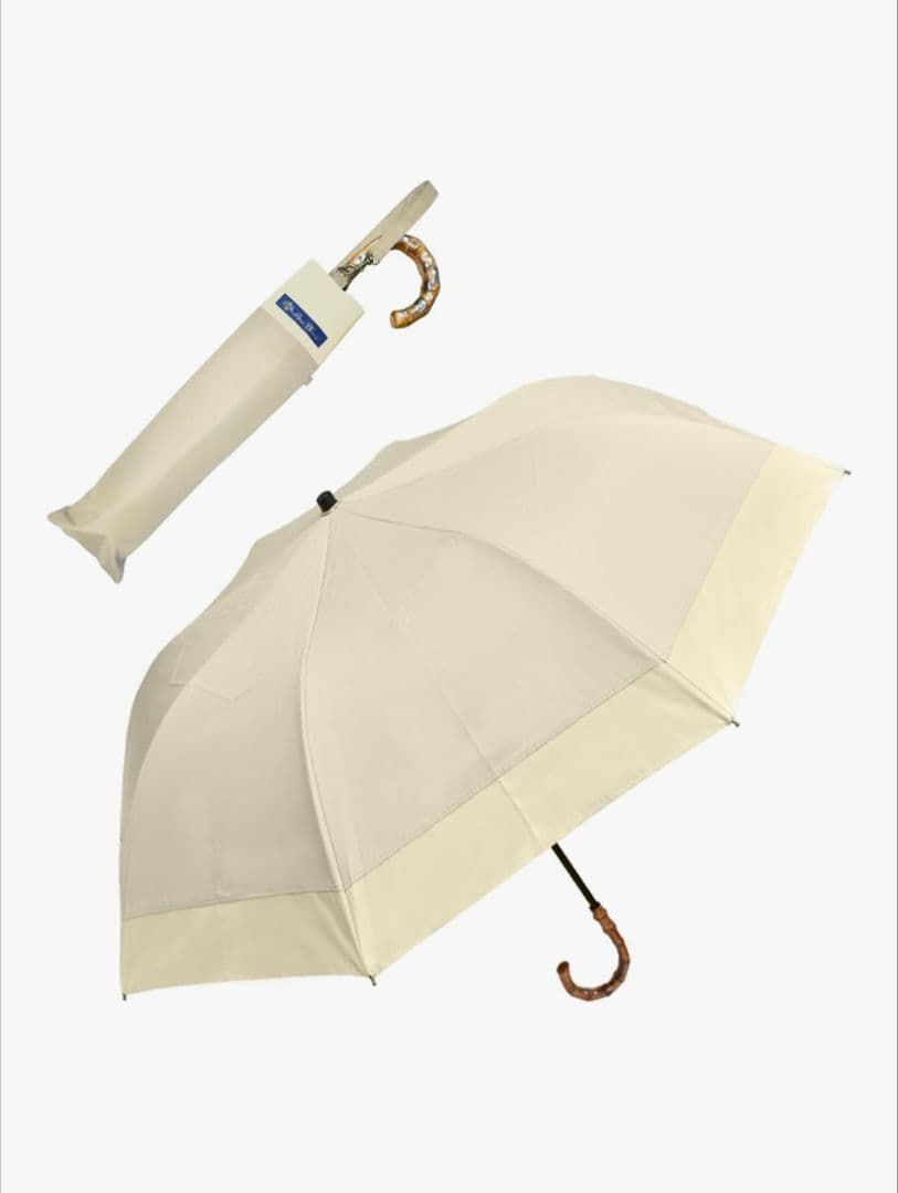 【新品・未使用】ロサブラン Rose Blanc 折りたたみ 日傘 100%遮光