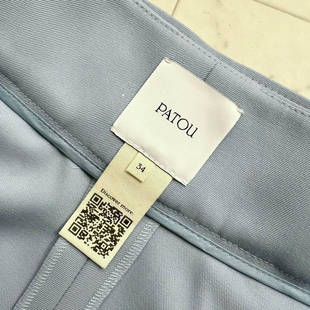 PATOU プリーツキュロット ロゴ刺繍 34