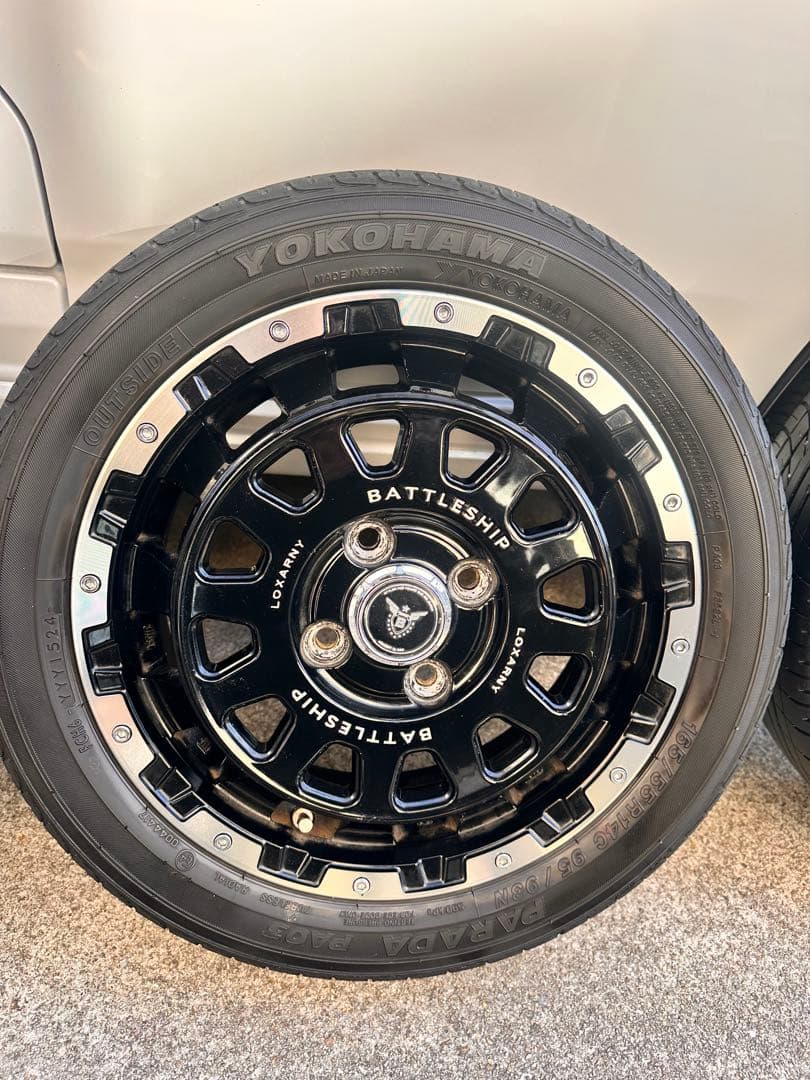ロクサーニ　バトルシップ　ネオ　ホイール　14 インチ　165 55パラダ