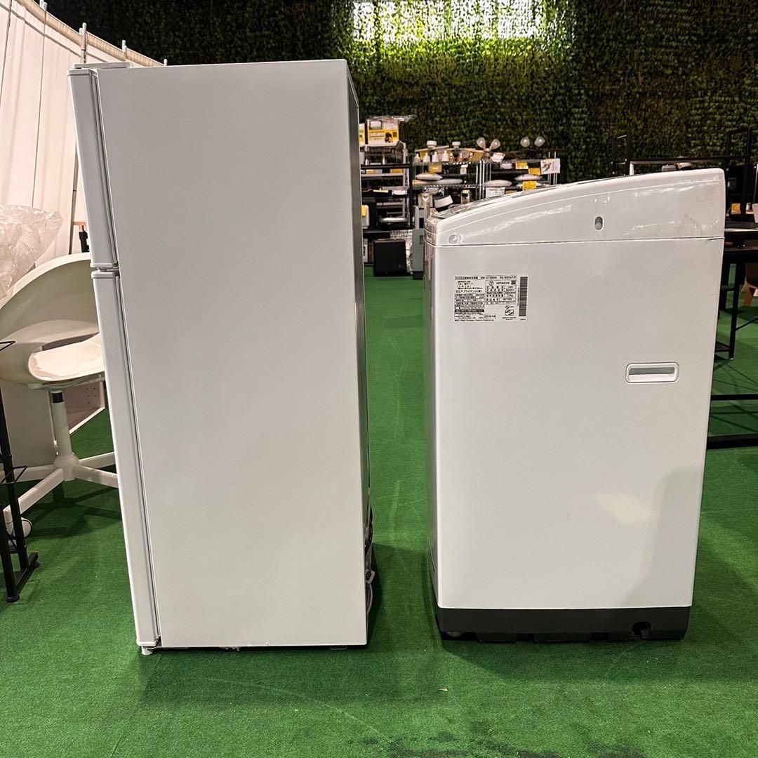 生活家電 2点セット 冷蔵庫 130L 洗濯機 7kg Z030