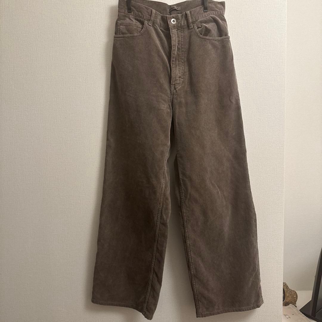 AURALEE PIGMENT DYED CORDUROY PANTS サイズ0