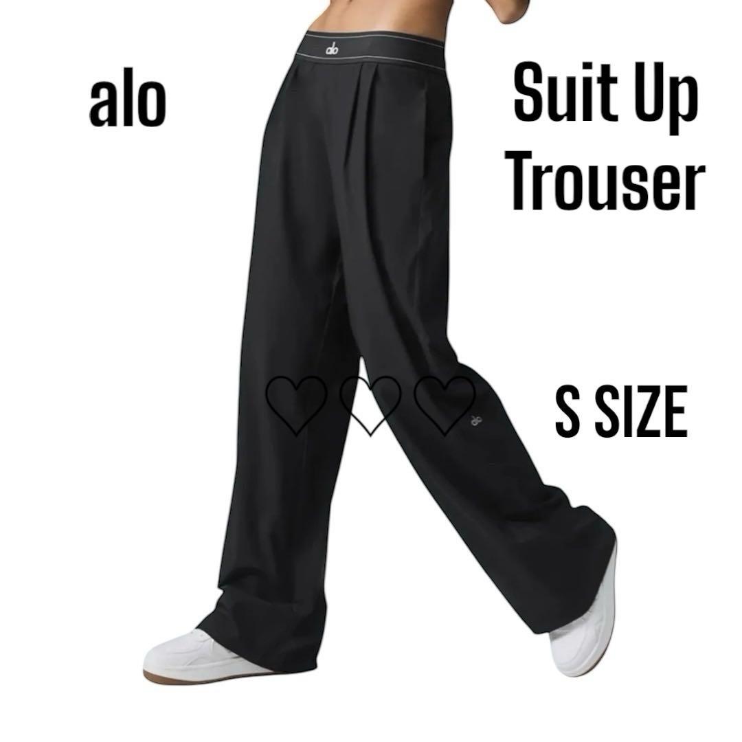 Alo Yoga パンツ アローヨガ Sサイズ　スーツアップトラウザー　ブラック