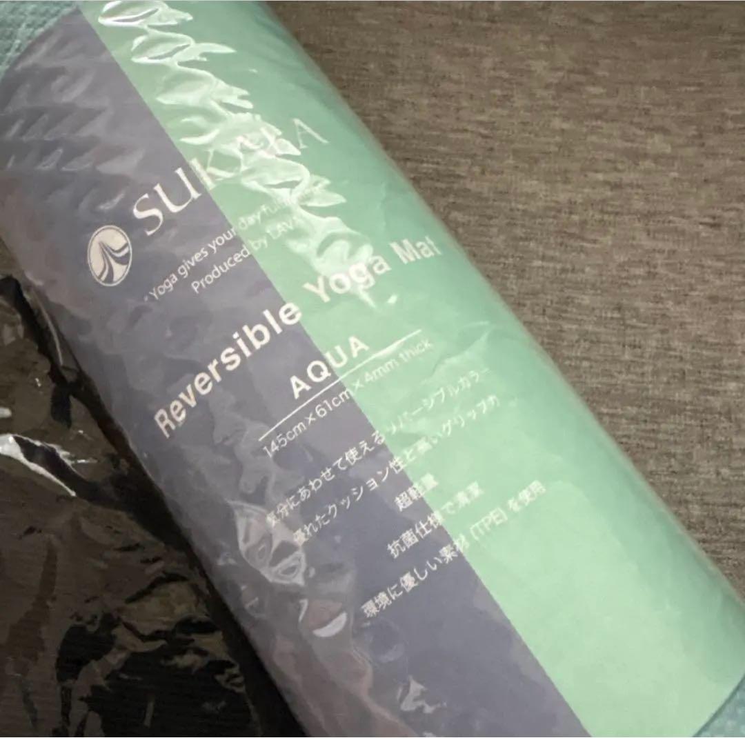 【LAVA】【SUKALA】リバーシブルヨガマットとマットケースセット アクア