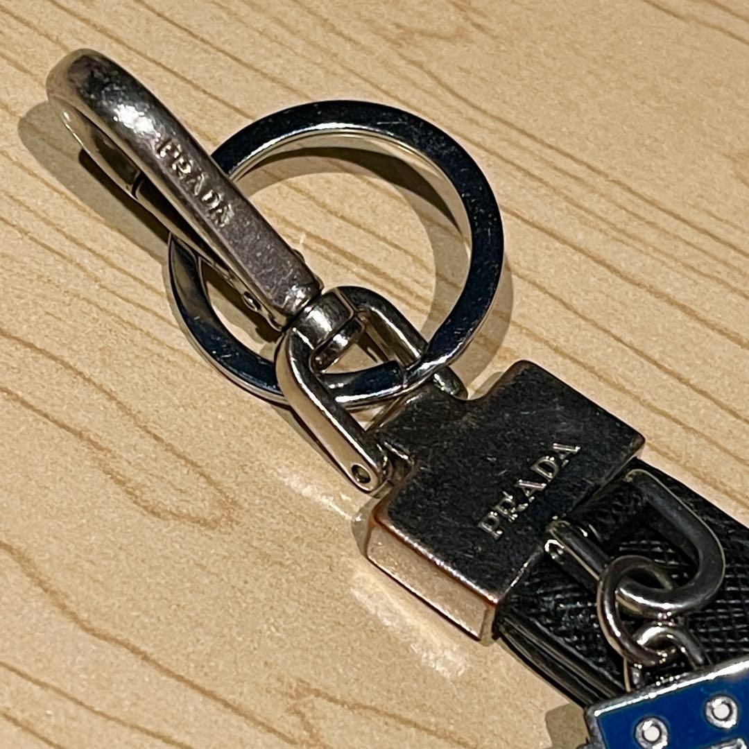 プラダ サフィアーノ ロボット チャーム キーリング キーホルダー PRADA