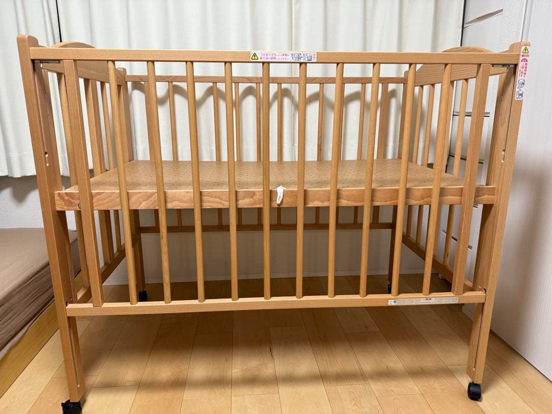 スリーピー　石崎家具　ベビーベッド　ワンタッチハイベッド