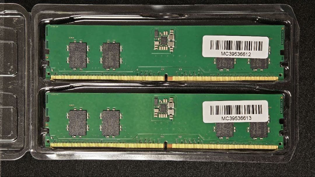 DDR5 16GB 5600MHz メモリ 2枚セット（8GB×2）
