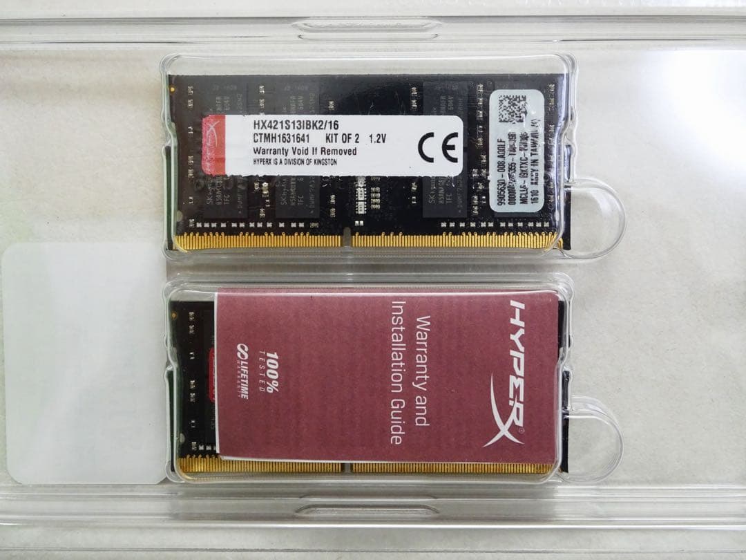 キングストン　メモリ　16GB（8GBx2）　DDR4-2133　PC4