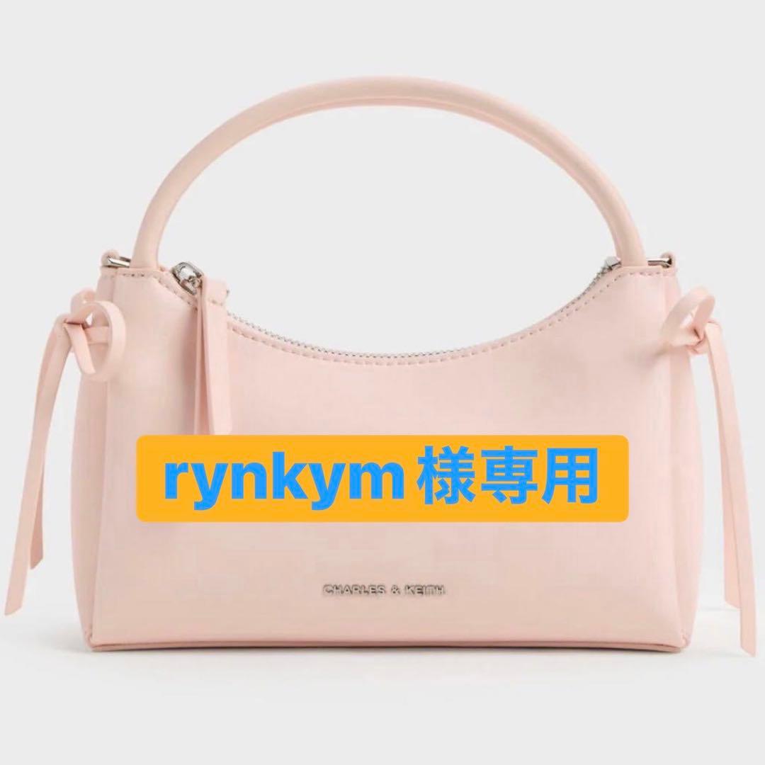 rynkym 新品 ヘーゼル ボウトップハンドルバッグ ソフトピンク