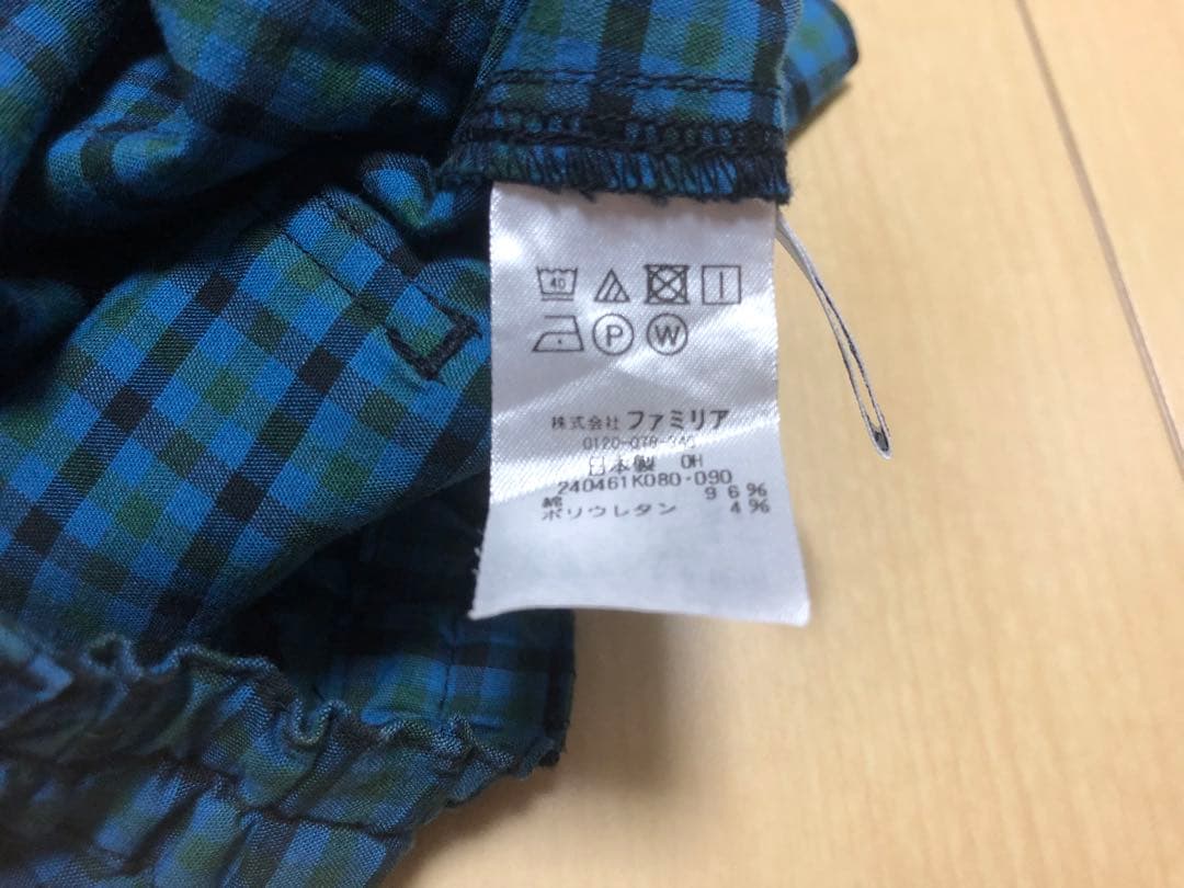 ファミリア　リバティTシャツ　90 ハーフパンツ　80 2点セット