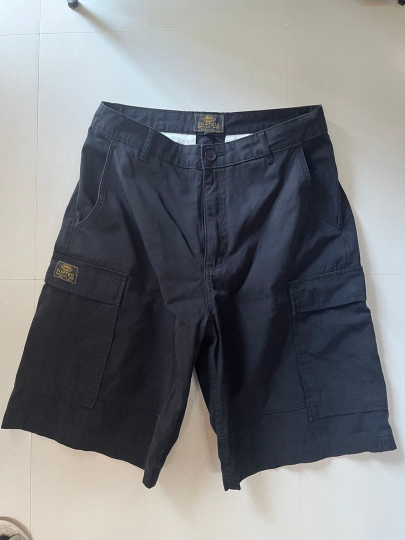 パンツ Corteiz GUERILLAZ CARGO SHORT [BLACK]