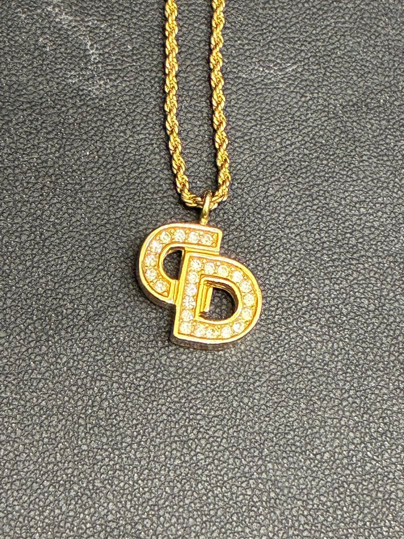 Dior ディオール ラインストーンネックレス