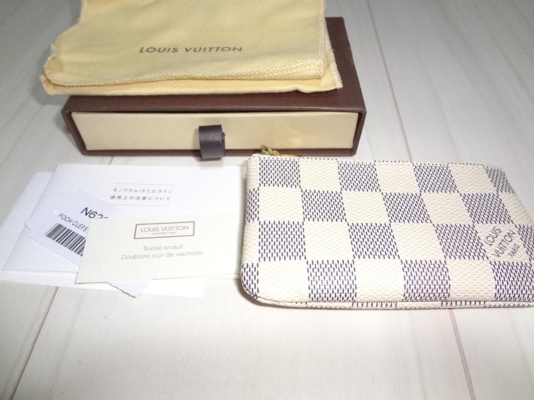 ルイヴィトン　ケース　ダミエ・アズール　ポシェット・クレ　小銭