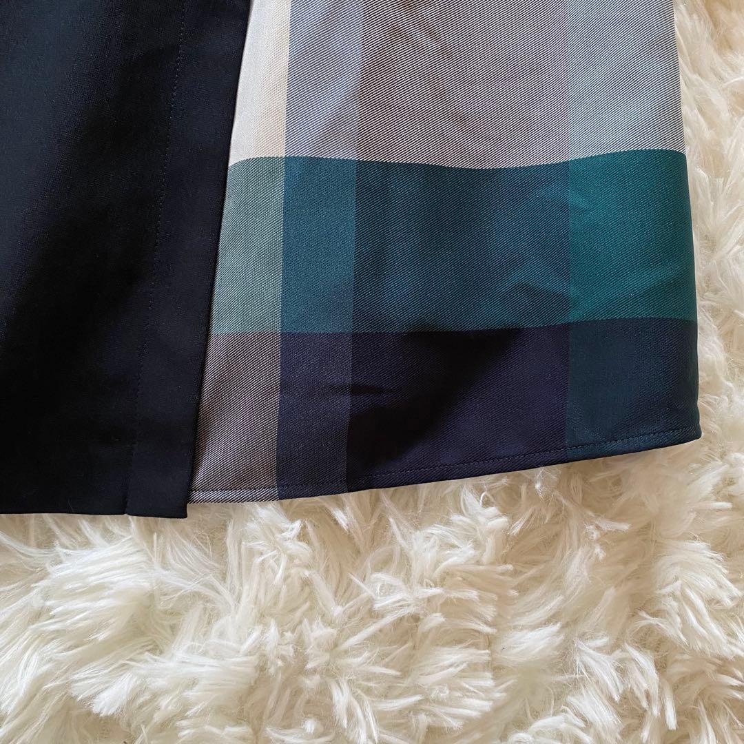 ブルーレーベルクレストブリッジ　ナチュラルドライポプリンドレス　ロングワンピース