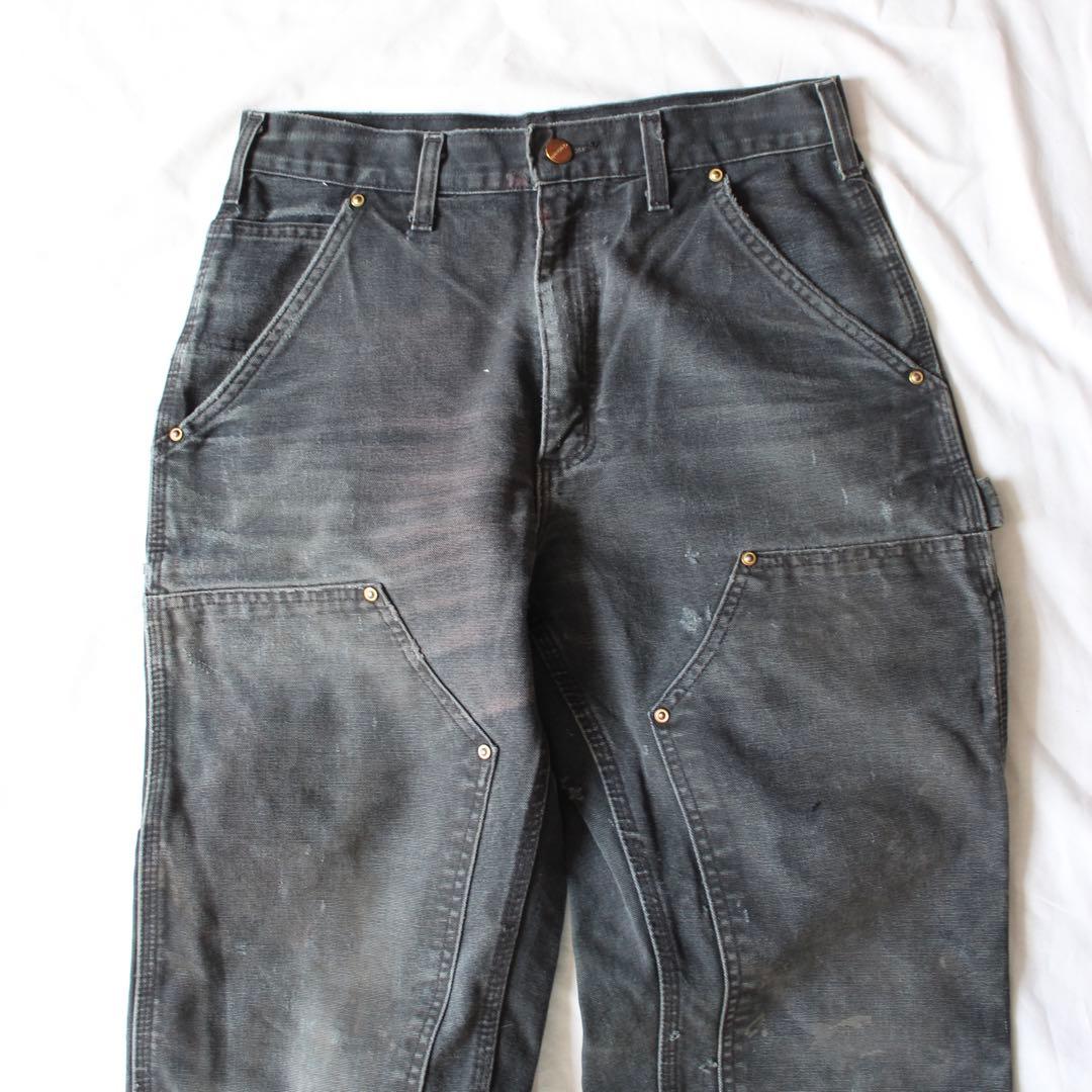 超雰囲気 Carhartt ダブルニー ペインターパンツ BLK 墨黒 ダック地
