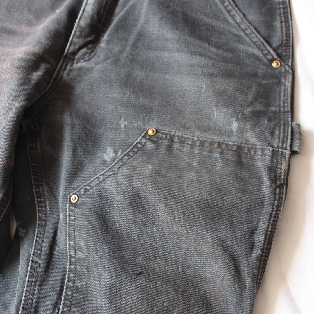 超雰囲気 Carhartt ダブルニー ペインターパンツ BLK 墨黒 ダック地