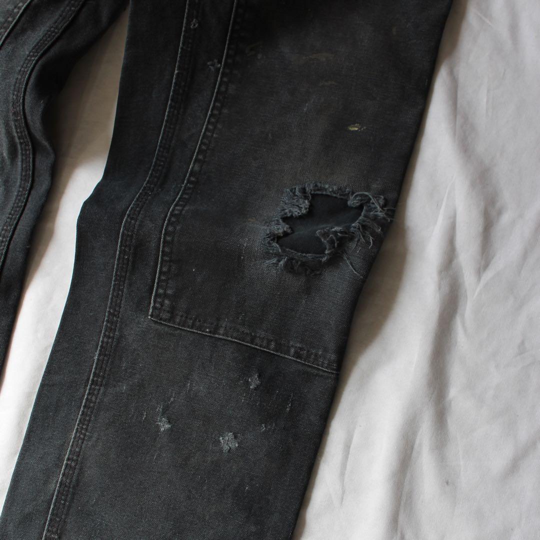 超雰囲気 Carhartt ダブルニー ペインターパンツ BLK 墨黒 ダック地