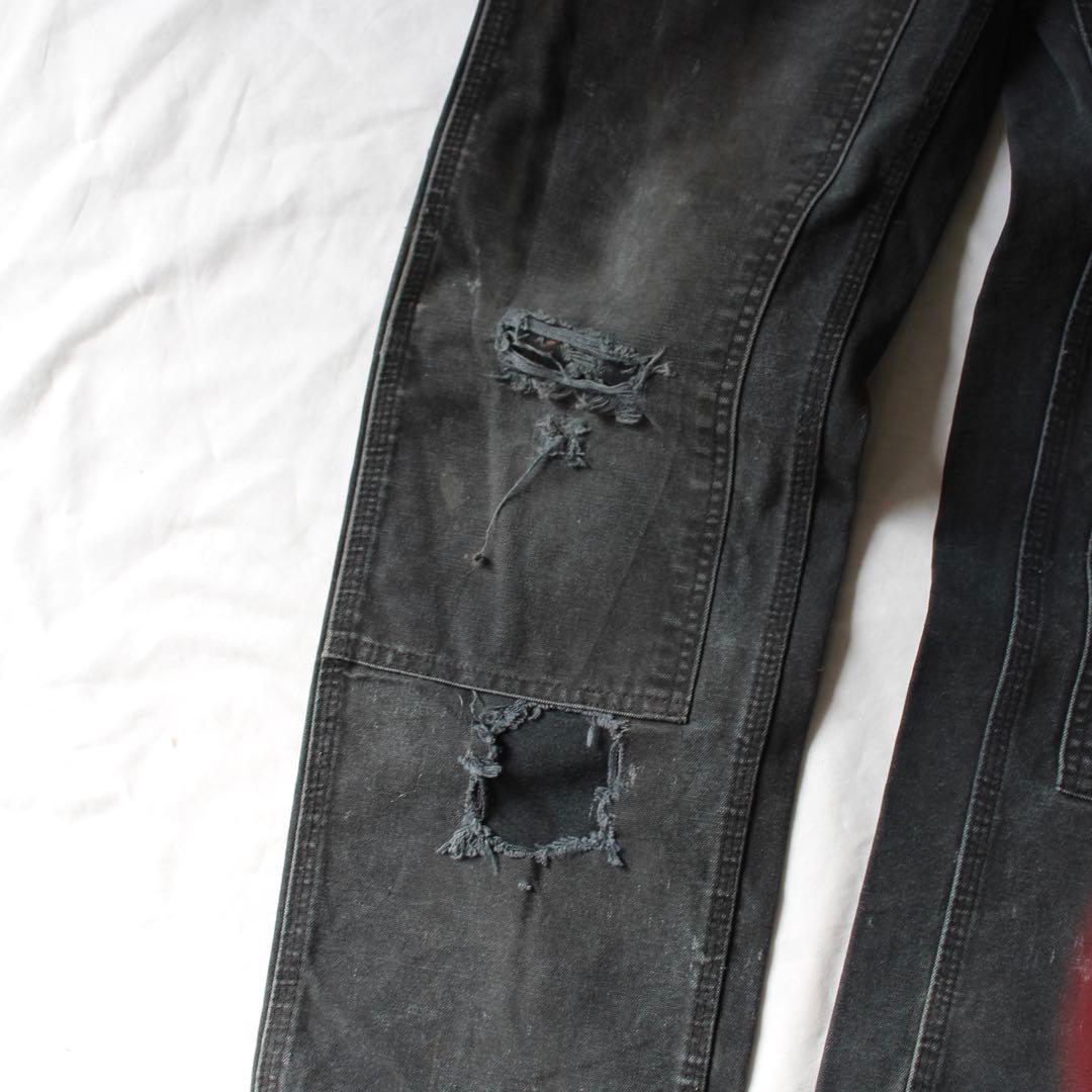 超雰囲気 Carhartt ダブルニー ペインターパンツ BLK 墨黒 ダック地