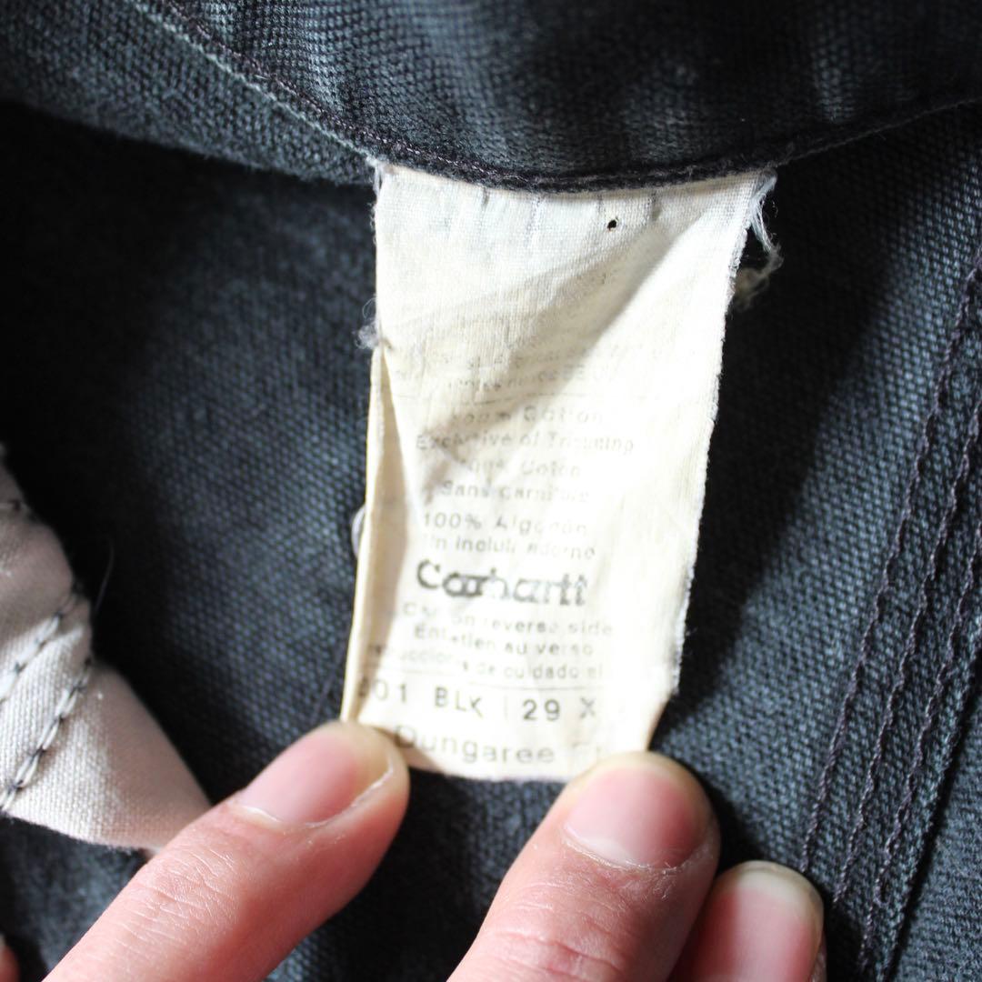 超雰囲気 Carhartt ダブルニー ペインターパンツ BLK 墨黒 ダック地