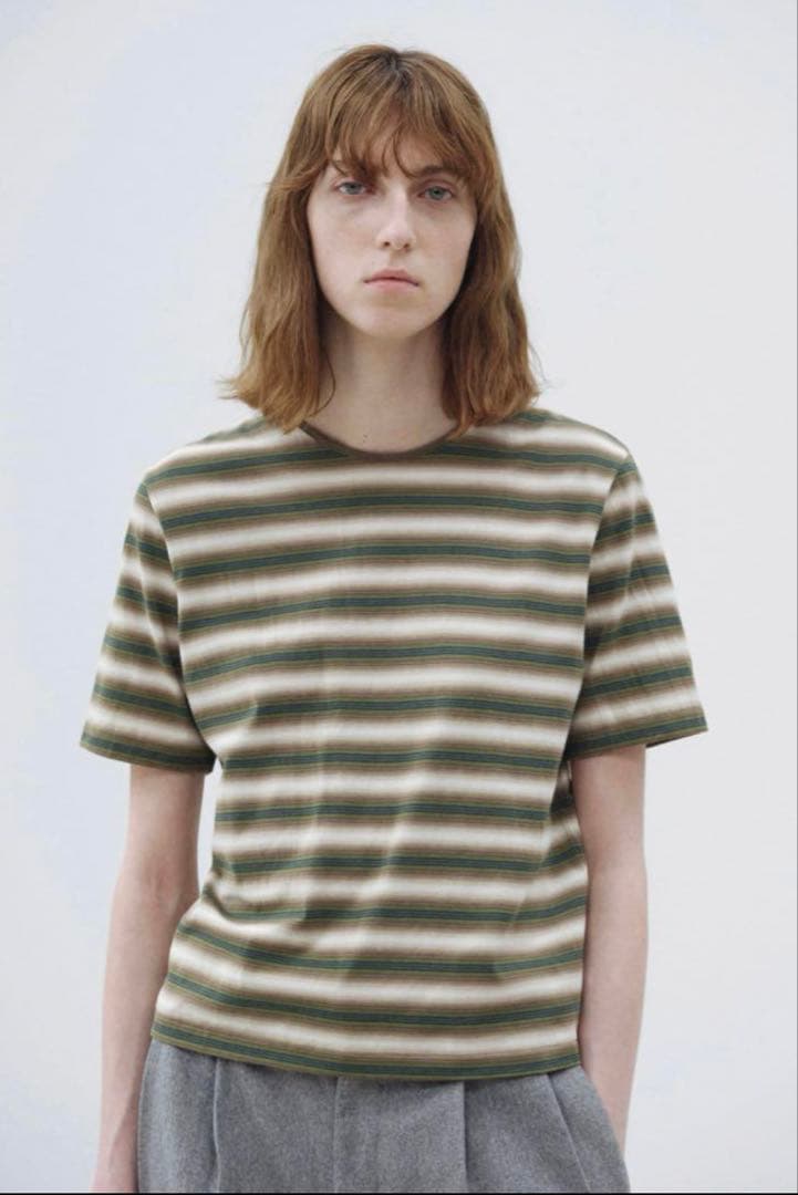 AURALEE ストライプ Tシャツ