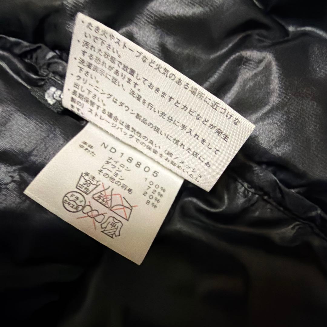 The North Face フード付きダウンジャケット ブラック