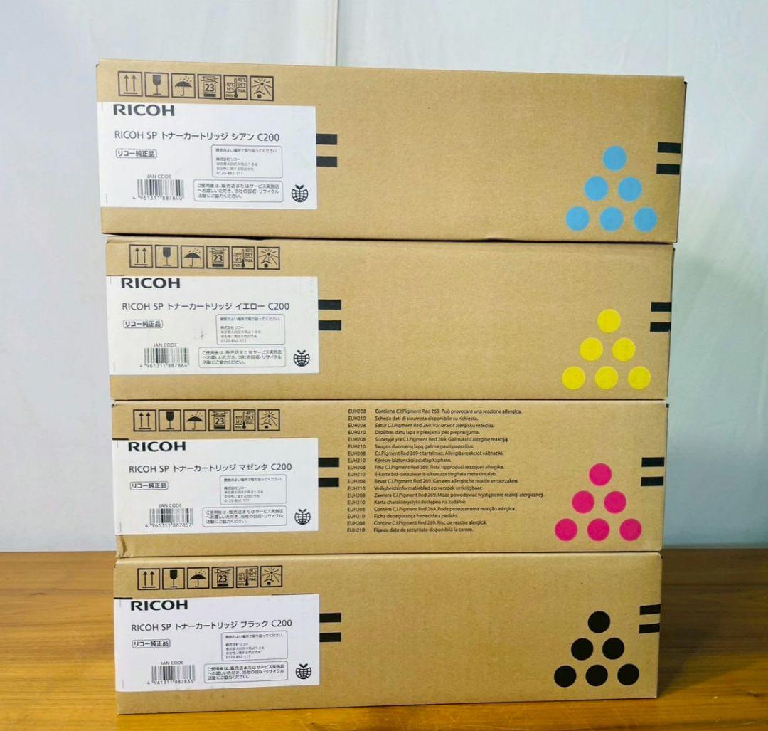 【sr/10.31/27】RICOH SP トナーカートリッジ C200 4色
