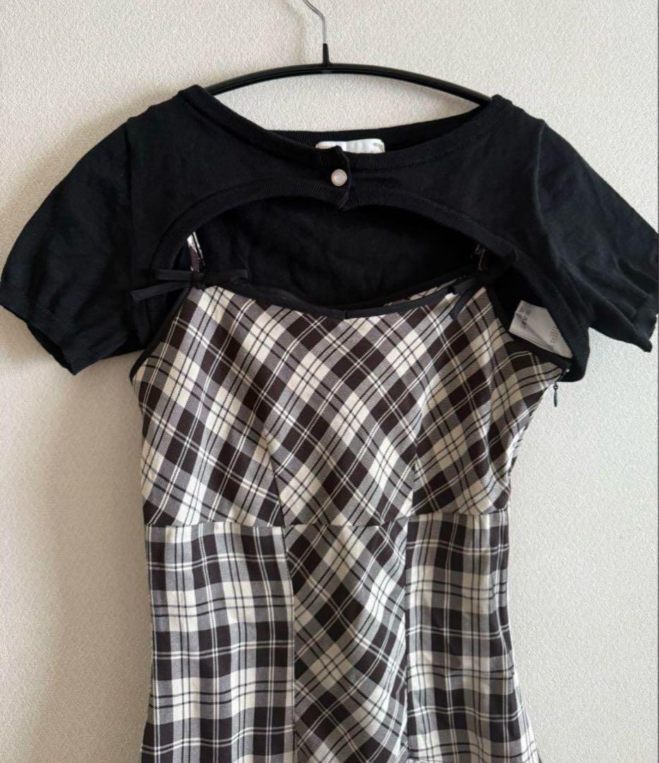 ミシェルマカロンリボンキャミワンピアンサンブル