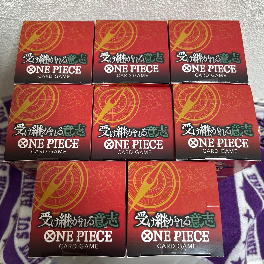 ワンピースカード 受け継がれる意志 未開封テープ付き 8BOXセット
