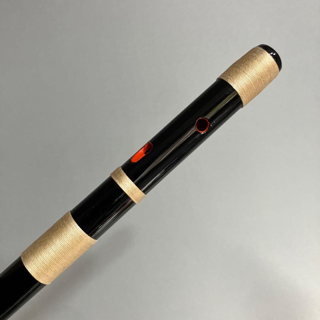 【入門】神楽笛リコーダー式（古典調篠笛、囃子笛）CMRX-112 総巻　咥え笛