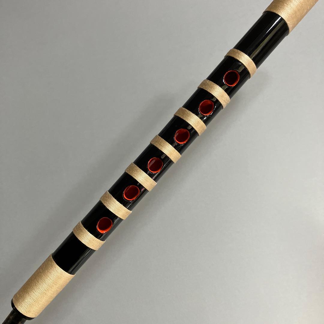 【入門】神楽笛リコーダー式（古典調篠笛、囃子笛）CMRX-112 総巻　咥え笛