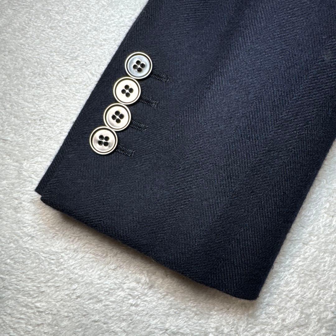 93 極美品　日本製　アタイア　テーラードジャケット　ネイビー　S 44