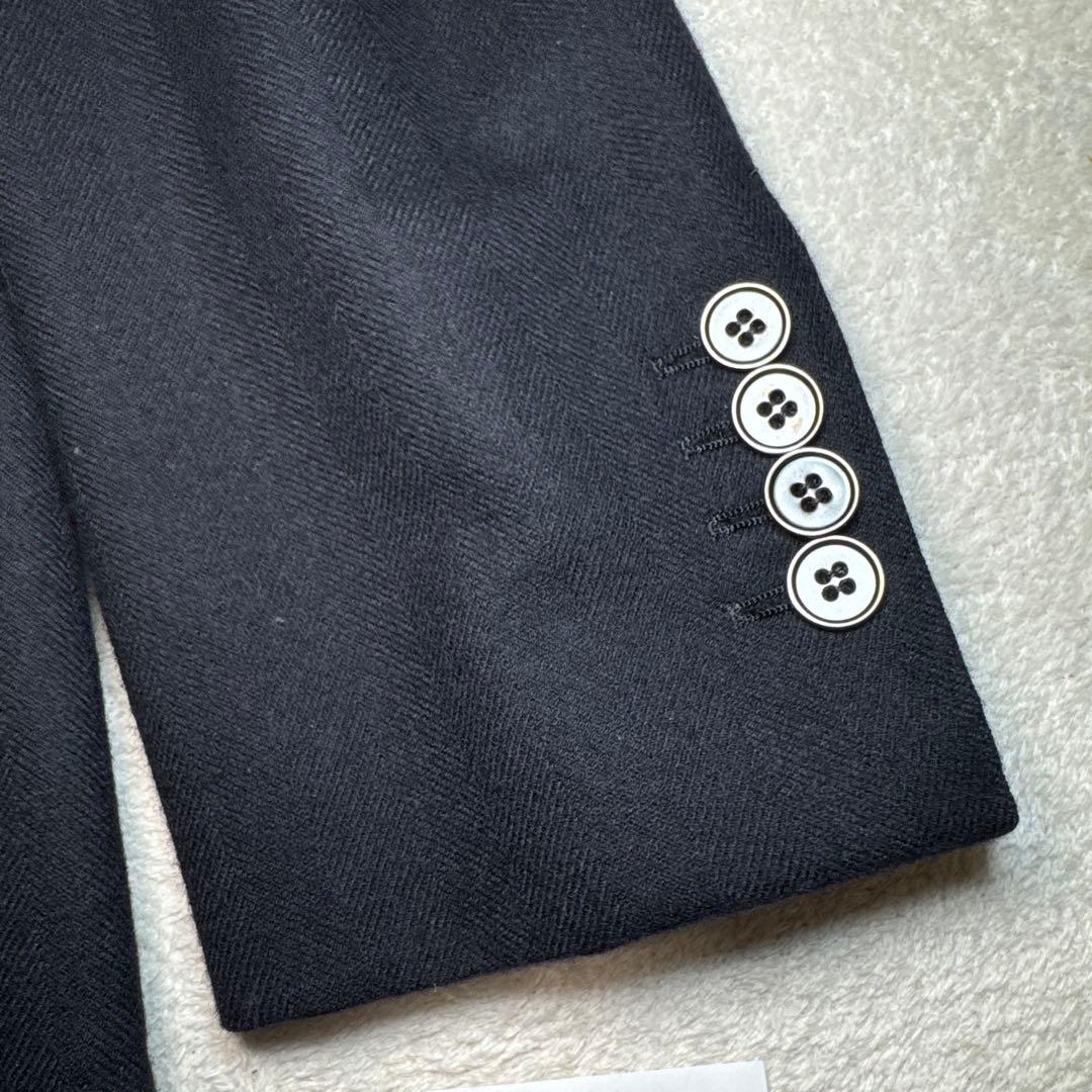 93 極美品　日本製　アタイア　テーラードジャケット　ネイビー　S 44