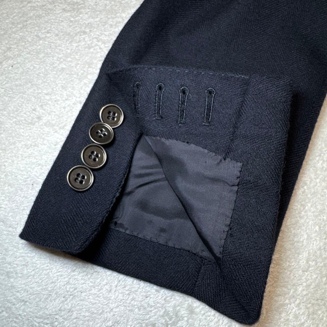 93 極美品　日本製　アタイア　テーラードジャケット　ネイビー　S 44