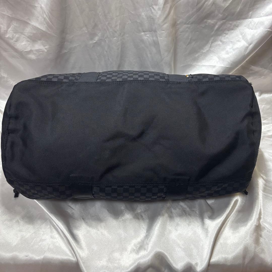 【極美品】SUPREME チェッカー柄 ダッフルバッグ ボストン BOXロゴ 黒