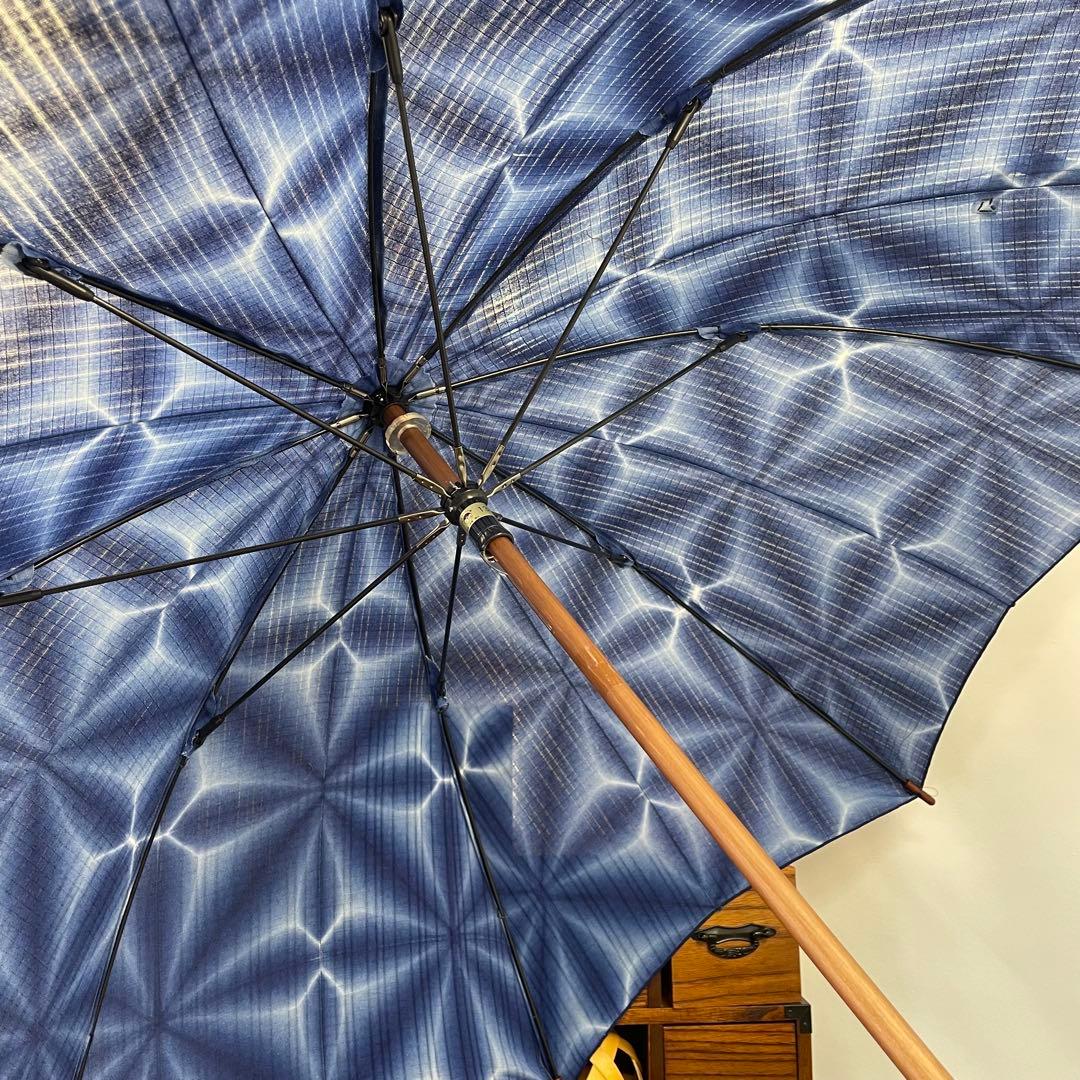 ☆2256✨涼しげ✨有松鳴門絞 UVカット 日傘 日本製 新品