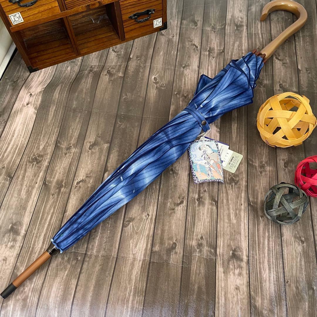☆2256✨涼しげ✨有松鳴門絞 UVカット 日傘 日本製 新品