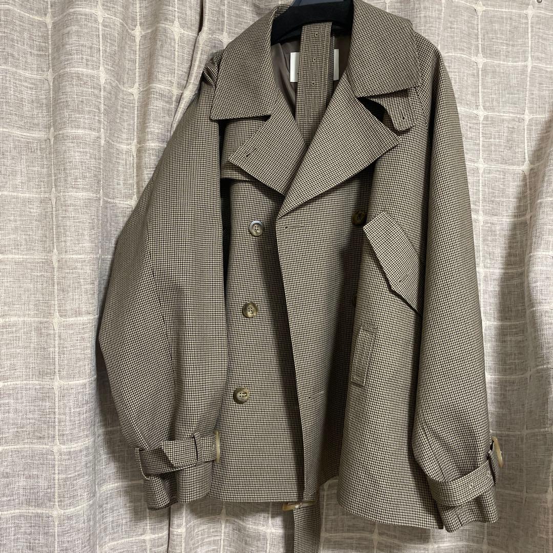 【S・ほぼ未使用】AMERI DADDY MIDI TRENCH COAT