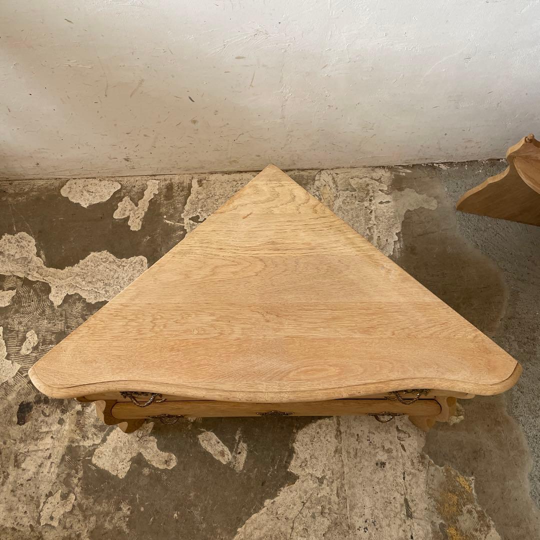 ビンテージ コーナーオープンチェストキャビネット 剥離