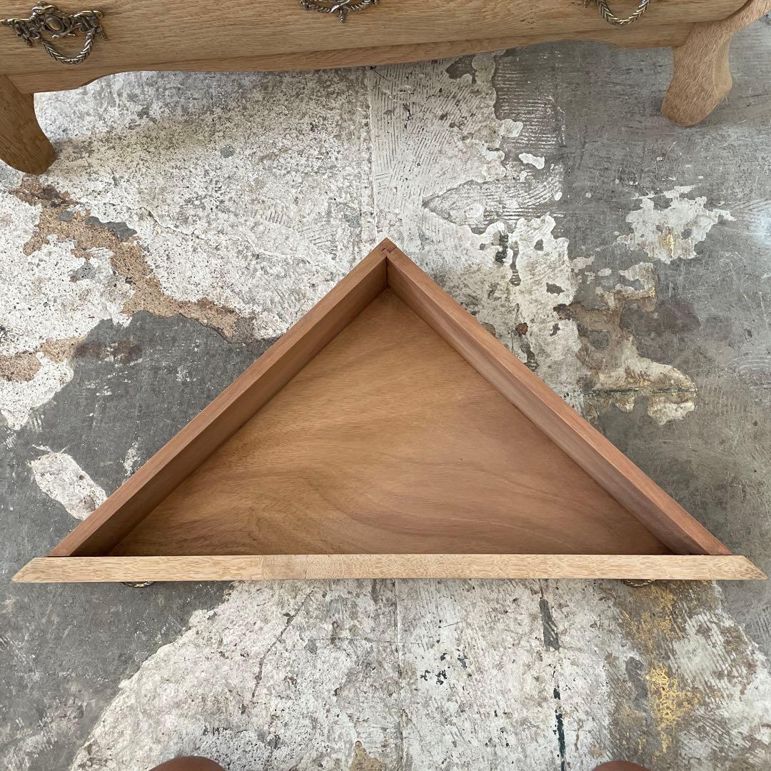 ビンテージ コーナーオープンチェストキャビネット 剥離