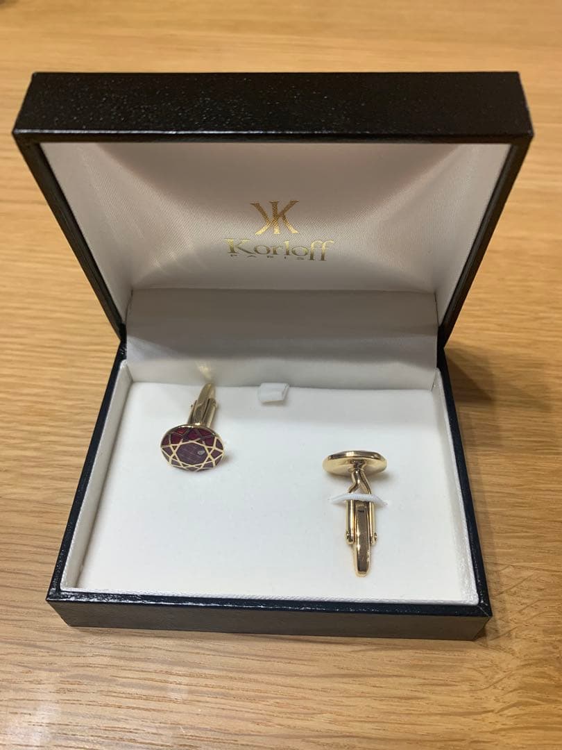 【箱付き】Paris Korloff コルロフ カフス ボタン