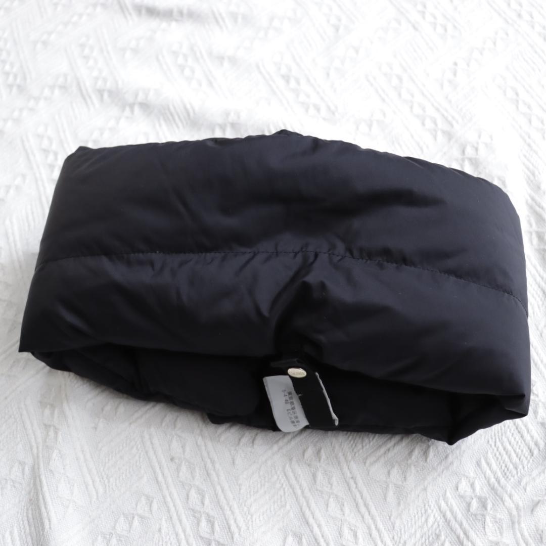 極美品！HERNO ダウン　ネックウォーマー　マフラー　ブラック　スヌード