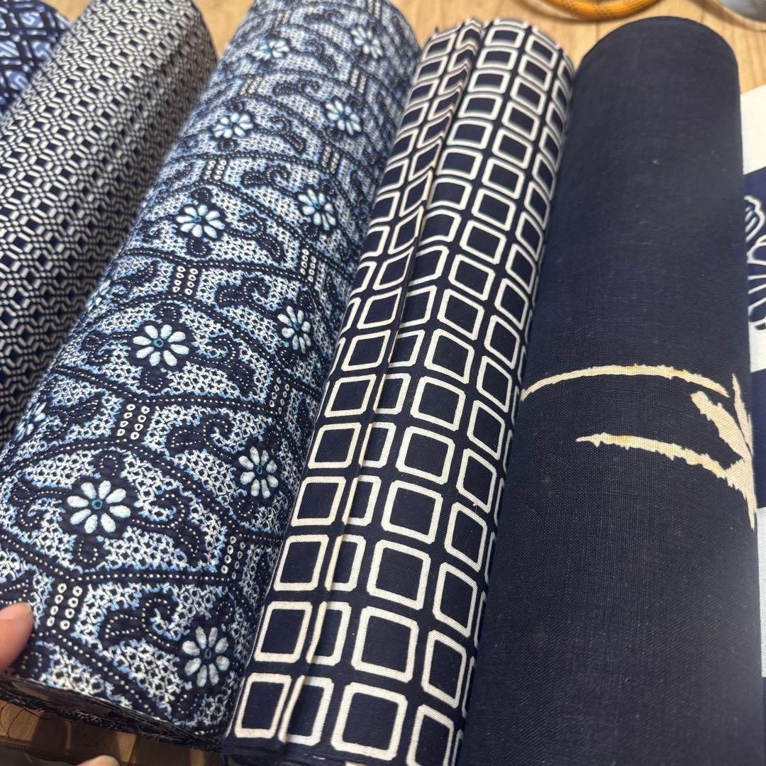C 格安　リメイク用　素材　 まとめ売り　着物　和服　10点　本染　浴衣　反物