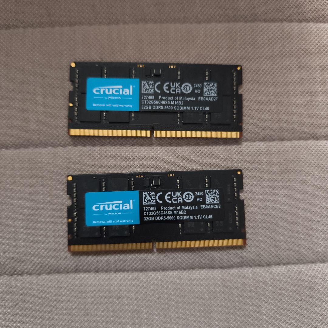 Crucial DDR5-5600 128GB (32GB×4)