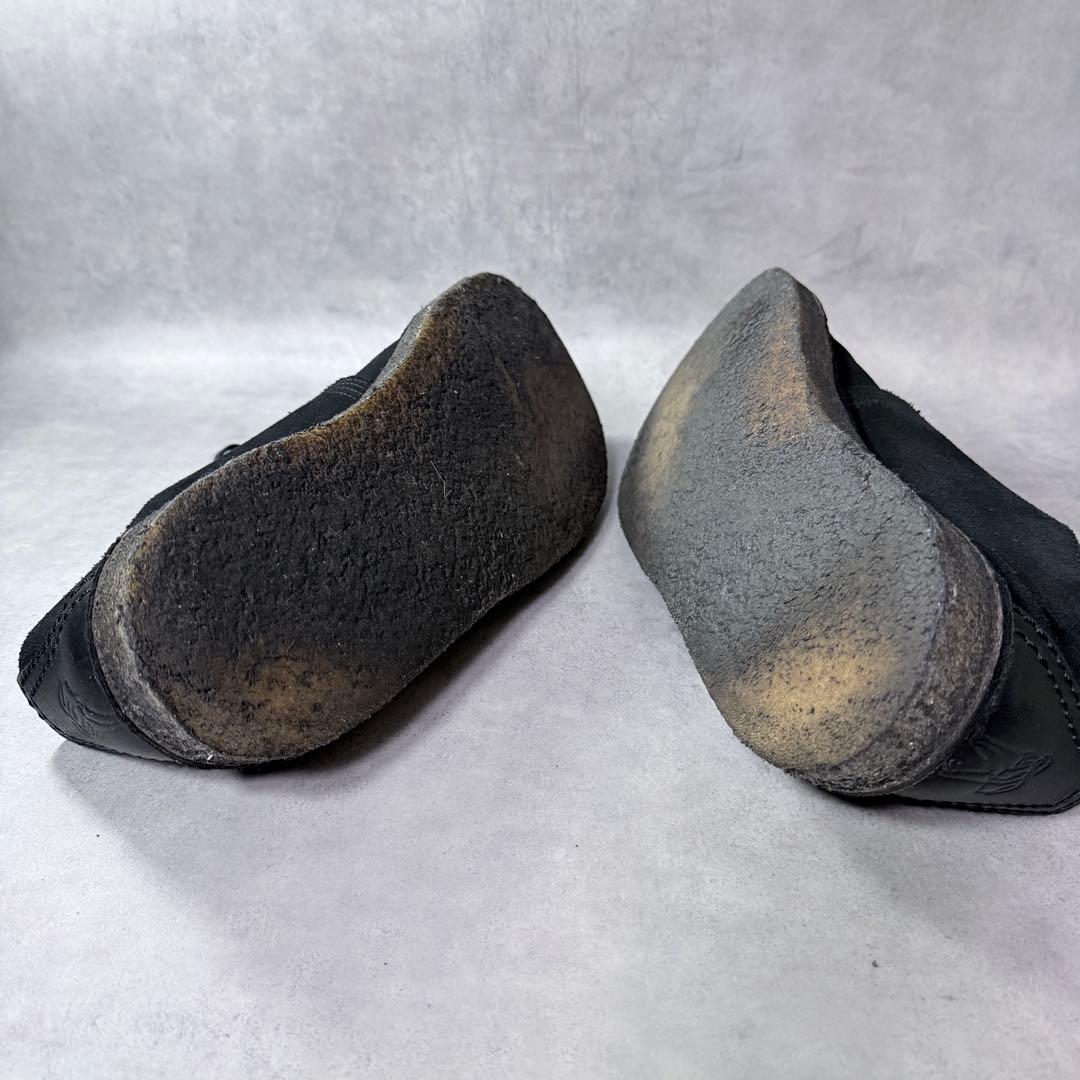 良品 クラークス デザートトレック スエード 黒 センターシーム ブーツ　28