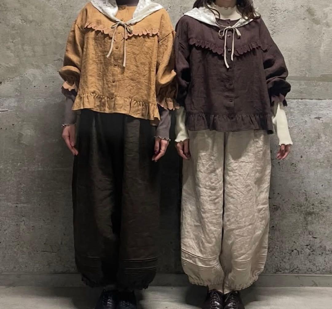 sm2 ◾️立川限定▪️リネンルナポケットフリルパンツ