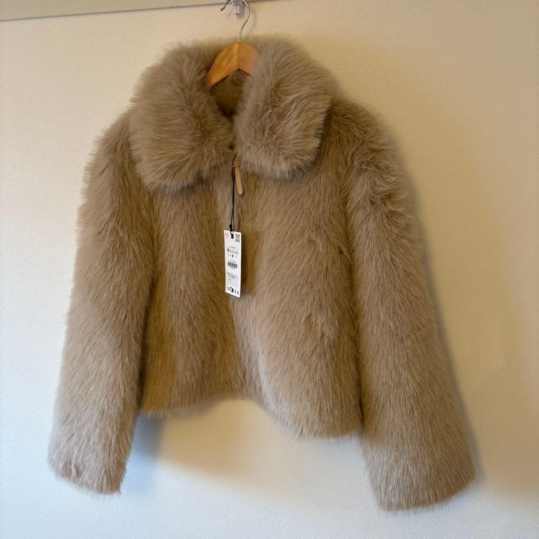 ZARA ザラ ダブルフェイス フェイクファージャケット M