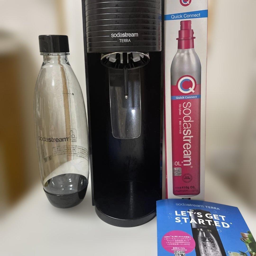 ソーダストリームsoda stream本体箱無し+ガスボンベ1本説明書付き