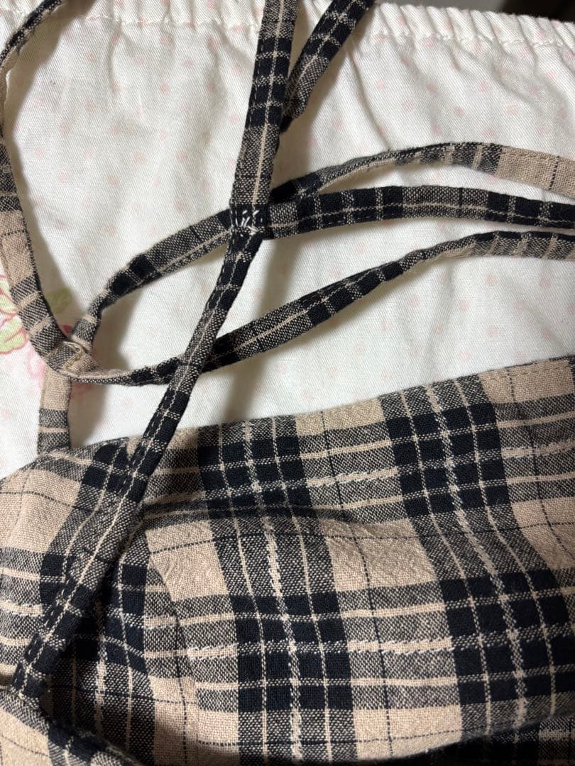 ワンピース ANDMARY Cecily check long dress