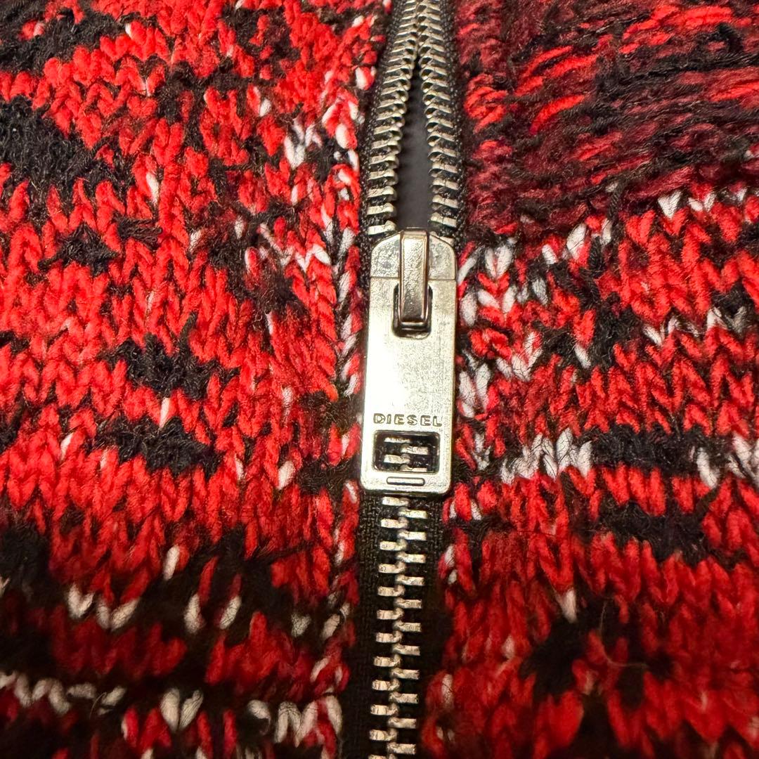 DIESEL ボンバージャケット　ダウン　ニット切り替え