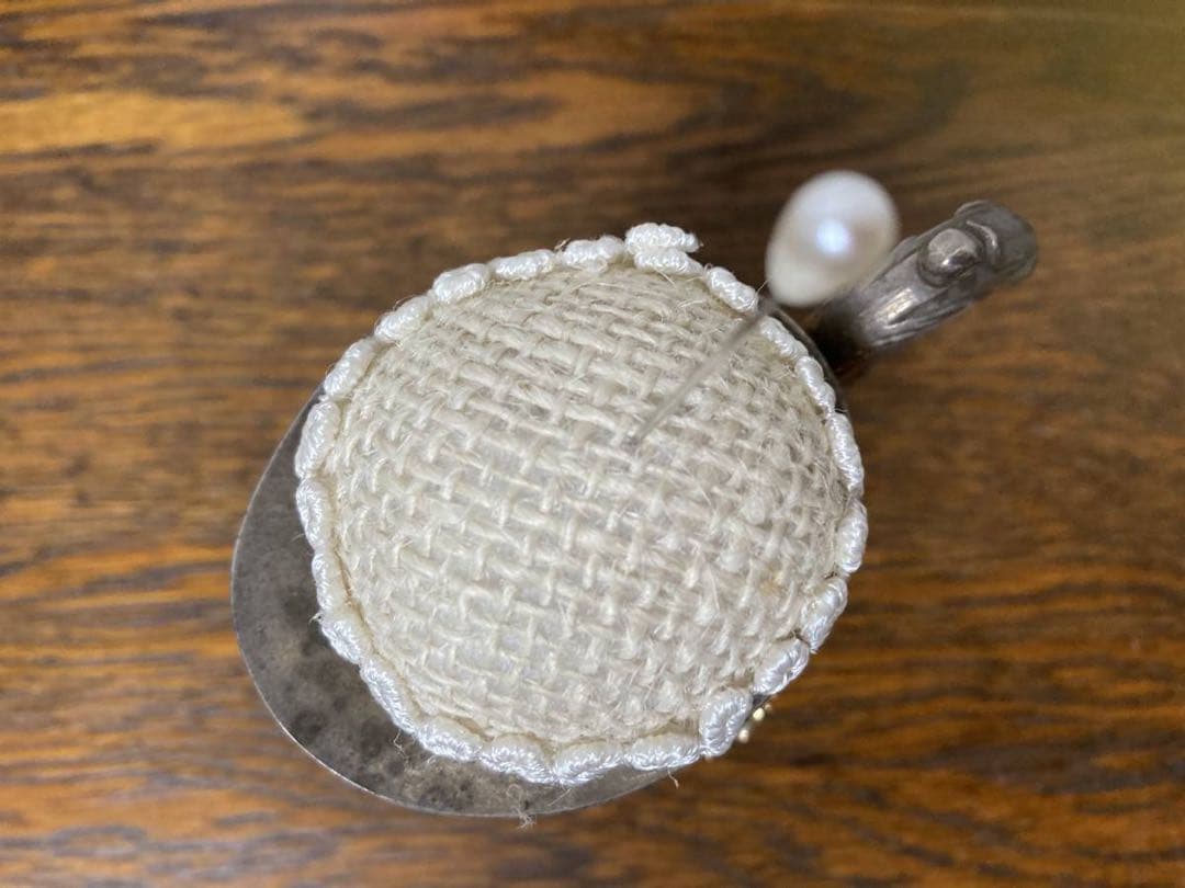 【まみ】アンティーク☆小さな靴型ピンクッション&ポット型ピンクッション