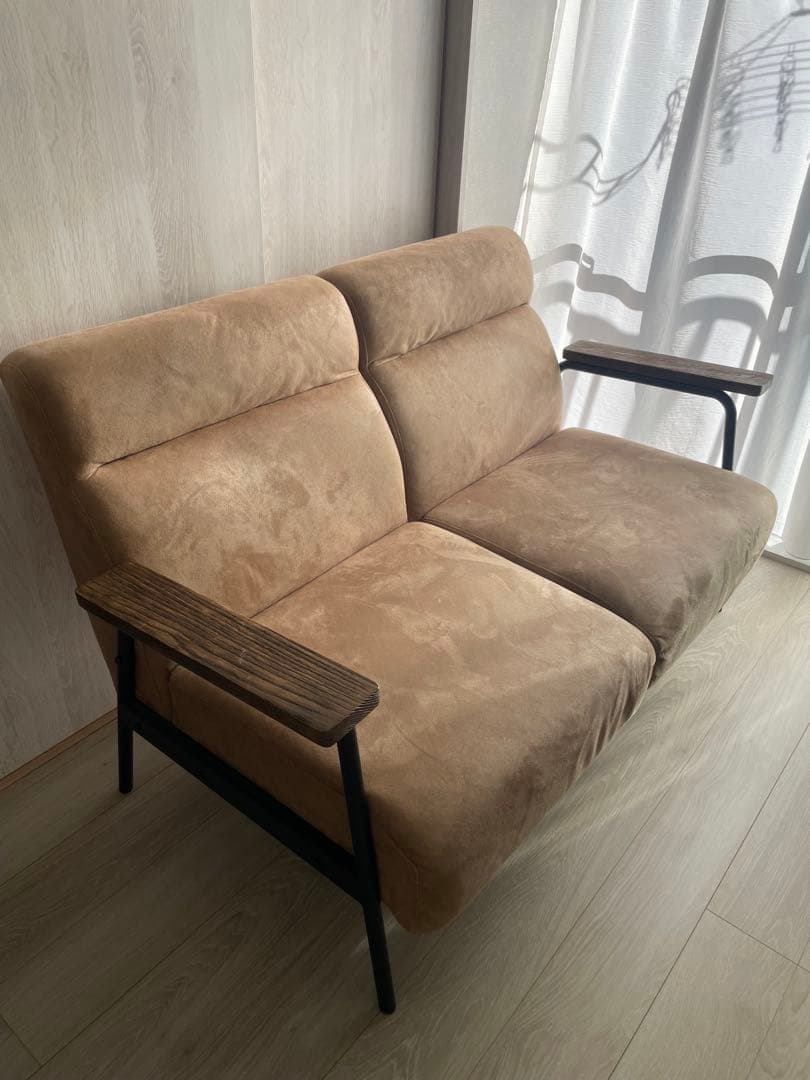 NOCE ソファ2人掛け（ライトブラウン）